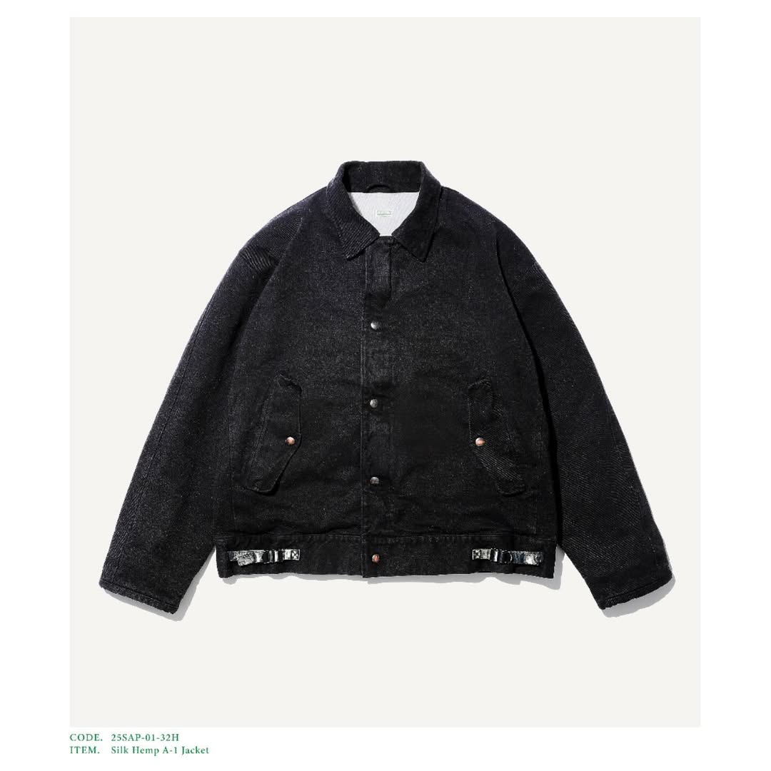 A.PRESSE 25SS Silk Hemp A-1 Jacket